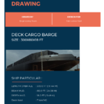 Design Drawing Deck Cargo Barge (300FT x 80FT x 18FT)