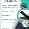 Design Drawing Deck Cargo Barge - 180FT X 60FT X 12FT
